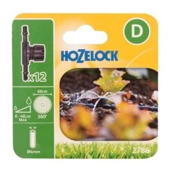 Hozelock In Line 360 Degree 4mm Adjustable Sprinkler (12 Pack)