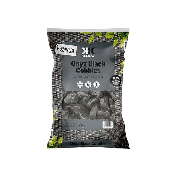 Onyx Black Cobbles Bulk Bag - Image 2