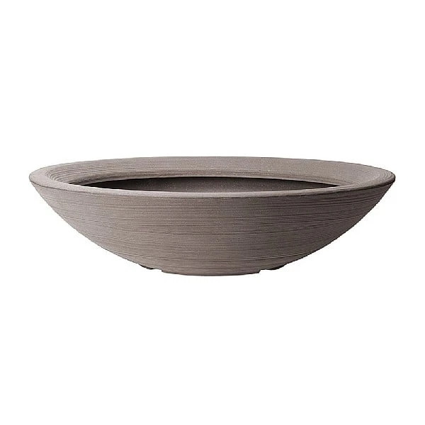 Stewart Garden Varese Low Bowl Planter 60cm - Dark Brown - Image 2