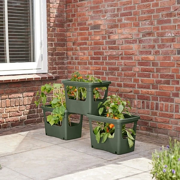 Elho Green Basics Stack & Grow Large Planter (Various Colours) - Image 2